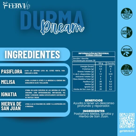 Gomitas Durma Dream (Descanso profundo y reparador) - Imagen 4
