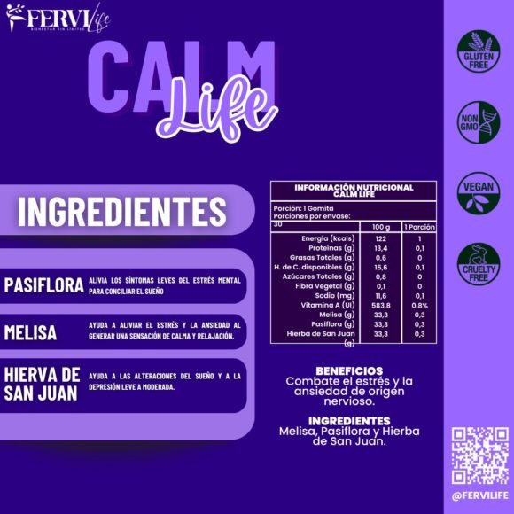 Gomitas Calm Life (Combate el estrés y la ansiedad) - Imagen 4