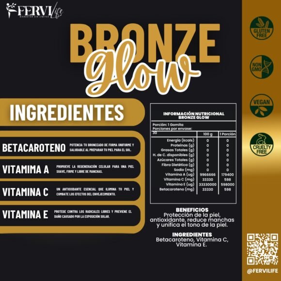 Gomitas Bronze Glow (Piel bronceada y saludable) - Imagen 4