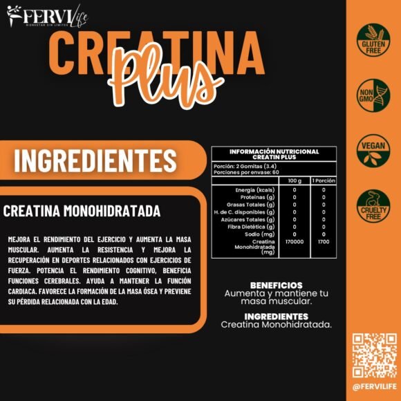 Gomitas Creatin Plus 60 (Aumenta y mantiene tu masa muscular) - Imagen 4